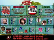 Ferris Buellers Day Off Slots Pay Table
