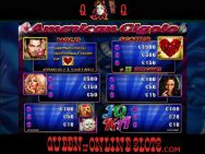 American Gigolo Slots Pay Table