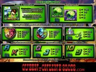 Green Lantern Slots Paytable