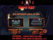 Haunted Night Slots Game Features