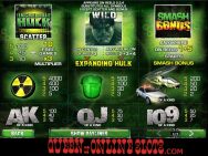Incredible Hulk Slots Pay Table