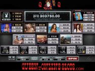 Playboy Slots Pay Table