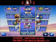 Top Gun Slots Pay Tables