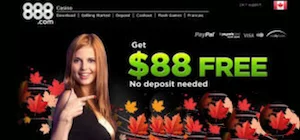 888 Casino Canada Free 88 No Deposit