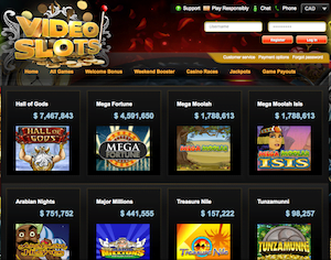 VideoSlots Current Jackpots