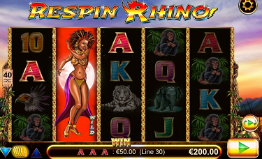 Respin Rhino Slot Reel