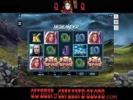 Highlander Slots Free Spins Triggered