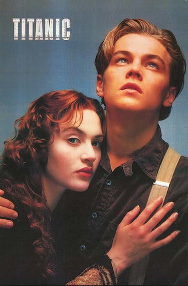 Titanic Promo Photo Leo Looking Up